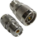 242155 Amphenol Type-N Male to UHF Female Between Series Adapter