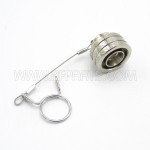 4.3/10P-QLC-CLIP TYC 4.3/10 Male Quick Disconnect Weather Cap with Clip - IPx7