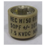 HT50V500KA  High Energy Corporation Ceramic Doorknob Capacitor 50pf 7.5kv 10%