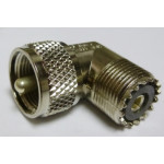 83-1AP Amphenol Right Angle UHF Male to Female IN Series Adapter