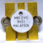 MRF245 Motorola Transistor NPN Silicon RF Power Transistor 80W 12V 175 MHz Matched Pair (2) (NOS)