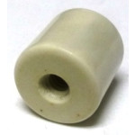 NL523W02-050 Glazed Ceramic Standoff Insulator 1/2" Long x 1/2" Diameter with Threaded Mounting Holes
