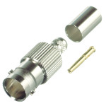 RFB-1724-Q RF Industries BNC Female Crimp Connector 75 Ohm for Cable Group Q