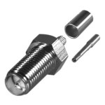 RP-3050-1C RF Industries Reverse Polarity SMA Female Crimp Connector for Cable Group C