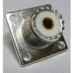 1-SO239 UHF Female 4 Hole Chassis Mount Connector