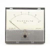 Model 1941 Weston Panel Meter 0-10 Kilovolts DC for Gates Radio (Pull)