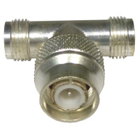 000-79700 Amphenol TNC Male to TNC Double Female IN Series TEE Adapter 