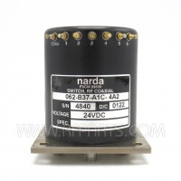 062-B37-A1C-4A2 Loral SP6T RF Coax Switch 24vdc DC-18 GHz (Pull)