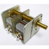 074-062 Dual Section Variable Capacitor 15-365pf 