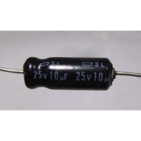 10-25A  SL Capacitor 10uf 25v Axial Lead 