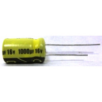 1000-16R Capacitor, Electrolytic 1000uf 16v, Xicon