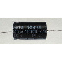 10000-16A Electrolytic Capacitor, 10000 uf 16v, Axial Lead, Tonyu