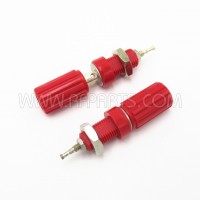 111-0102-001 EF Johnson Red Binding Post Terminals 15 Amp