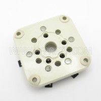 122-275-200 Johnson 5 Pin Tube Socket, Heavy Duty Industrial Grade, Silver, Steatite Insulated (NOS)