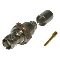 122405 Amphenol TNC Female Bulkhead Crimp Connector for Cable Group I