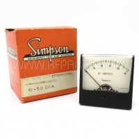 Model 1227 Simpson 0-50 DC Amperes Meter (NOS / NIB)