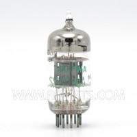 12AT7WA Sylvania High Frequency Black Plate Twin Triode Green Label (NOS) 
