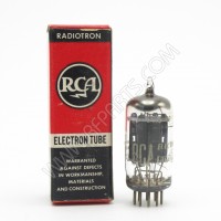 12AU7 RCA Medium-Mu Twin Triode Black Plate (NOS/NIB)