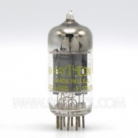 12AU7 Raytheon Medium Mu Twin Triode Black Plate (NOS)