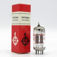 12AX7A National High Mu Twin Triode Grey Plate Audio Tube (NOS)