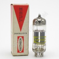 12BH7A /12BH7 Raytheon Medium Mu Twin Triode Tube (NOS/NIB)