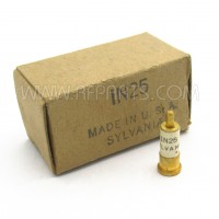 1N25 Sylvania Silicon Point Contact Mixer Diodes 1000 MHz (NOS/NIB)