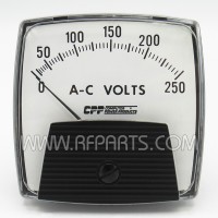Computer Power Products 0-250 AC Volt Panel Meter (NOS)