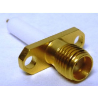 2052-1352-00 M/A-COM SMA Female Chassis Connector 2 hole Flange with PTFE Extension