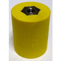 2165-YELLOW Standoff Insulator, 1.275" L x 1.0" Dia., Yellow, Glastic