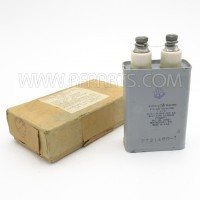 23F117 General Electric Oil-filled Pyranol Capacitor 1mfd 2Kvdc (Pull)