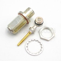 25JS114-1 Specialty Type-N Female Bulkhead Connector for Cable Group C (NOS)