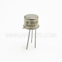 2N4033 National Small Signal PNP Transistor 150MHz (NOS)
