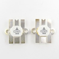 2SC2905 Mitsubishi NPN Epitaxial Planar Transistor 520 MHz 12.5V 45W Matched Pair (2) (NOS)