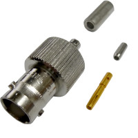 31-244  BNC Female Crimp Connector, Cable Group C,  Amphenol