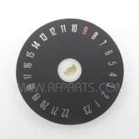 32-154-102 E.F. Johnson Vintage Replacement Dial Plate for Messenger 123A CB Radio (NOS)