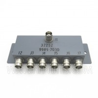 9989-7030 Olektron 6 Position Splitter BNC Female to BNC Female (Pull)