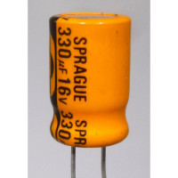 RAD330-16 Sprague Radial Electrolytic Capacitor 330uf 16v 