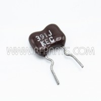 391J KEC Mica Capacitor 390pf 500v 5% Cut Leads (NOS)