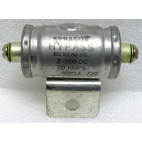 48P14 Sprague Noise Filter / Hypass Capacitor .5uf 20amp 200wvdc