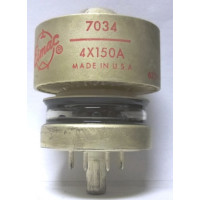4X150A / 7034 Ceramic/Glass Transmitting Tube (New Old Stock) 