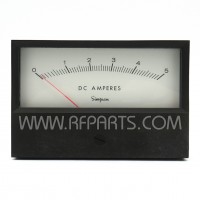 523 Simpson 0-5 DC Amperes Meter (NOS)