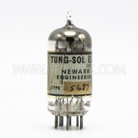 5687 Tung-Sol Special Quality Black Plate Double Triode (Engineering Sample Tube) (NOS)
