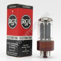 5691/6SL7GT Red Base Black Plate High Mu Twin Triode Tube (NOS/NIB)