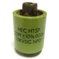 570025-15P-10 Doorknob Capacitor, 25pf 15kv 10% (Pull)