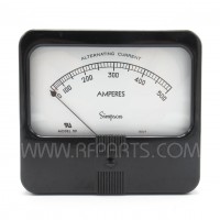 Model 59 Simpson Volt Meter 0-500 AC Amps (NOS)