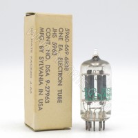 5963-JHS Sylvania Medium Mu Twin Triode Tube (NOS/NIB)