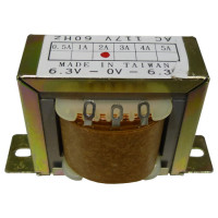 671122  Low voltage transformer, 117VAC/60cps 12.6vct, 1 amp, (67-1122) CES