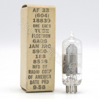 6AQ6-JAN-JRC RCA Double Diode High-Mu Triode (NOS/NIB)