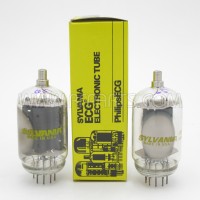 6JU6 Sylvania Beam Power Amplifier Tube, Matched Pair (NOS/NIB)
