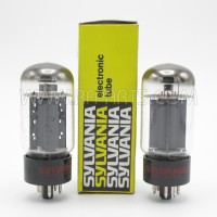 6L6GC Sylvania Beam Power Amplifier Tube Matched Pair (2) (NOS)